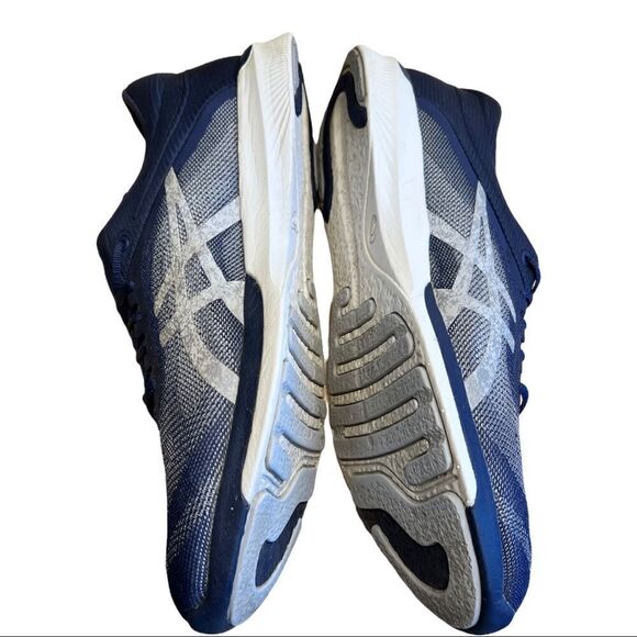 Asics FuzeX Rush Mens Running Trainers 10.5 Navy Blue T718N MSRP $139 - Picture 3 of 7